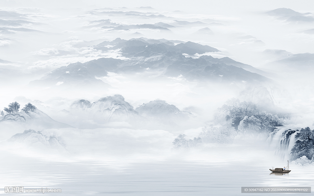 极简高档山水新画 tIf分层