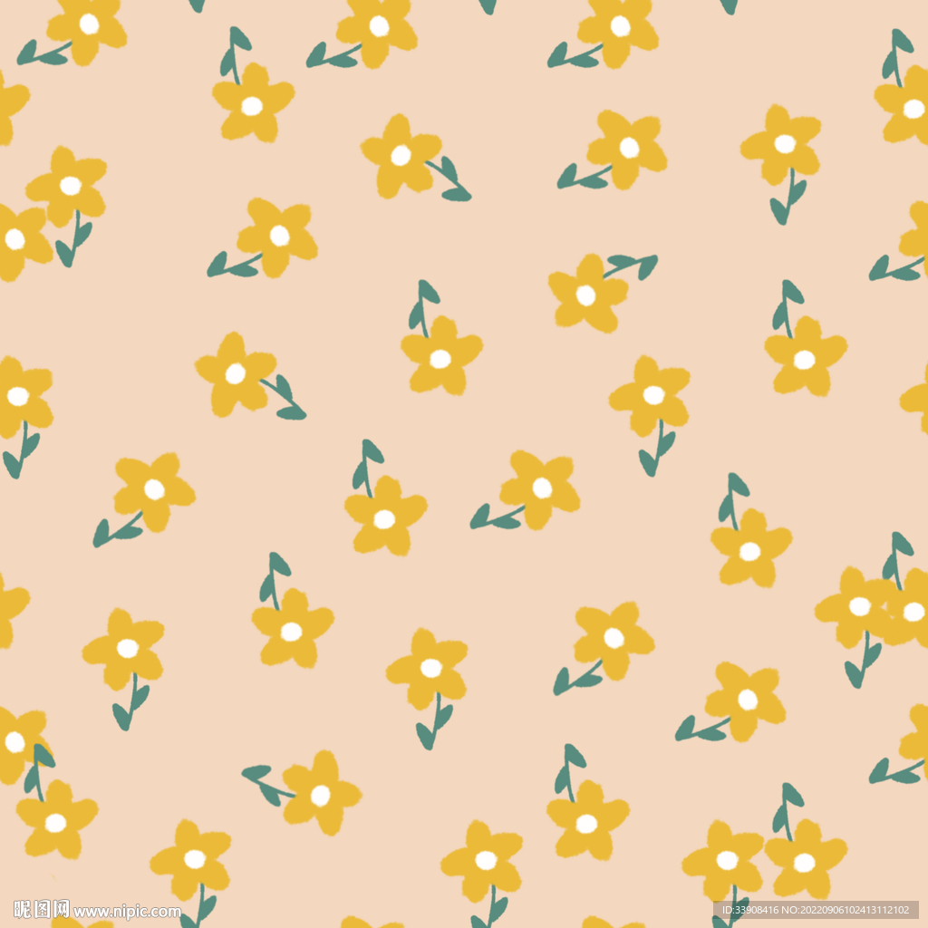 小花印花图案