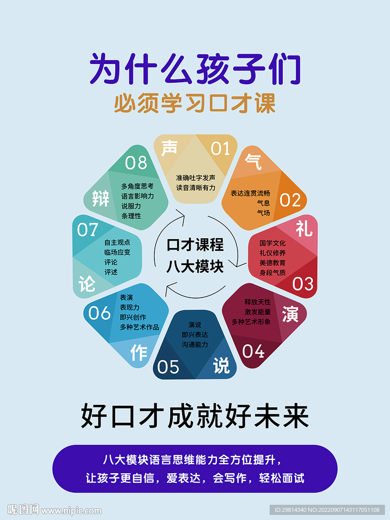 口才课海报图片