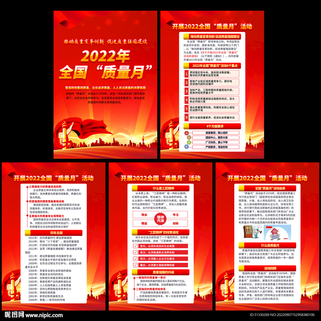 2022质量月展板