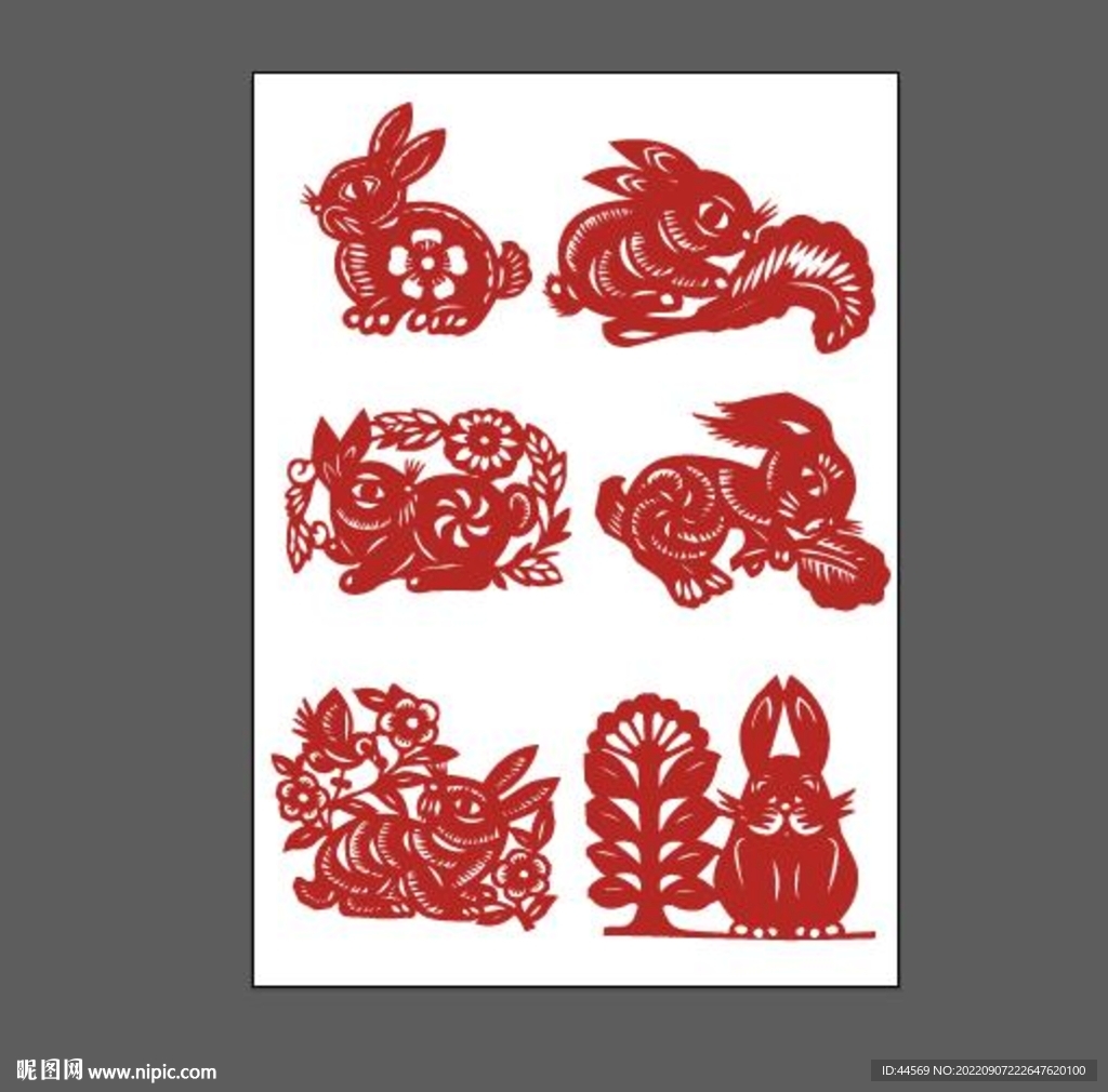 兔子剪纸