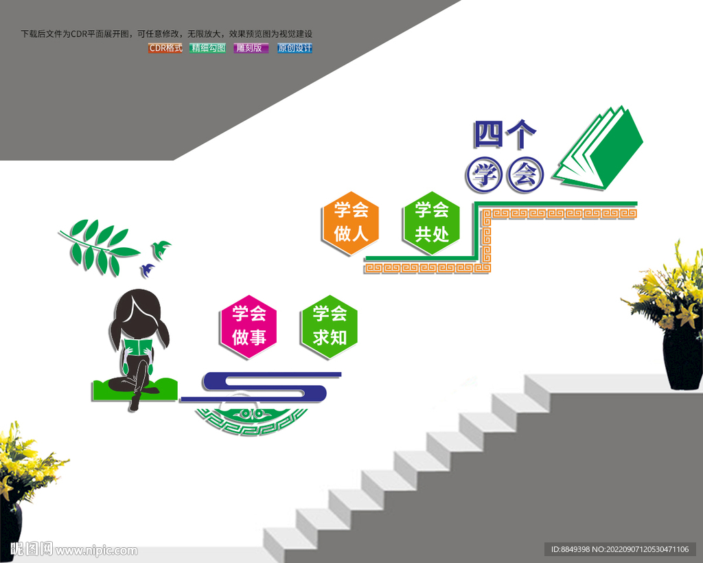 四个学会楼道文化