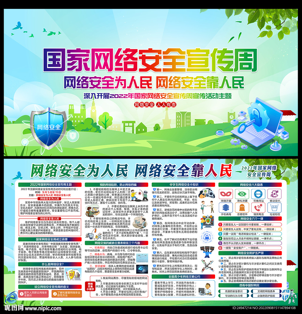 2022年国家网络安全周展板