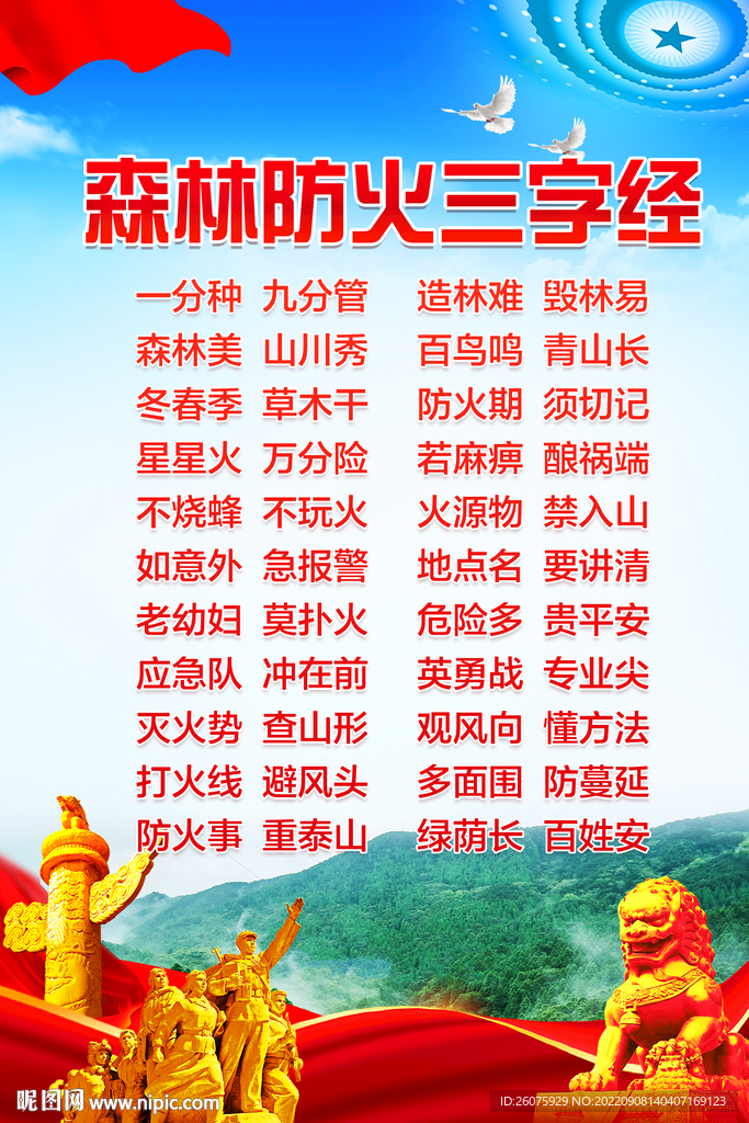 森林防火海报