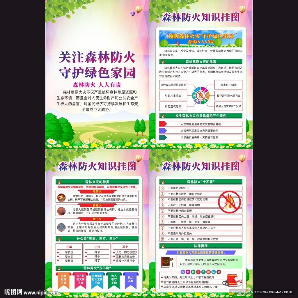 秋冬季森林草原防火挂图