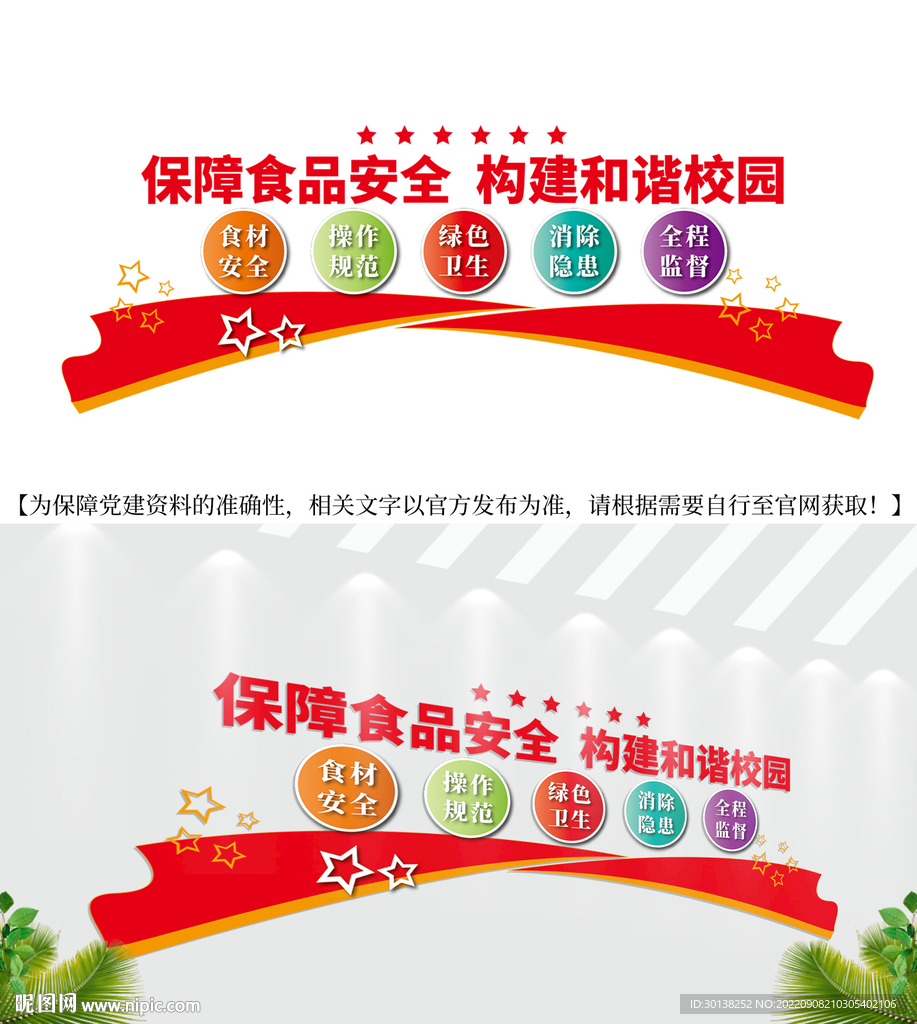 保障食品安全学校食堂文化墙
