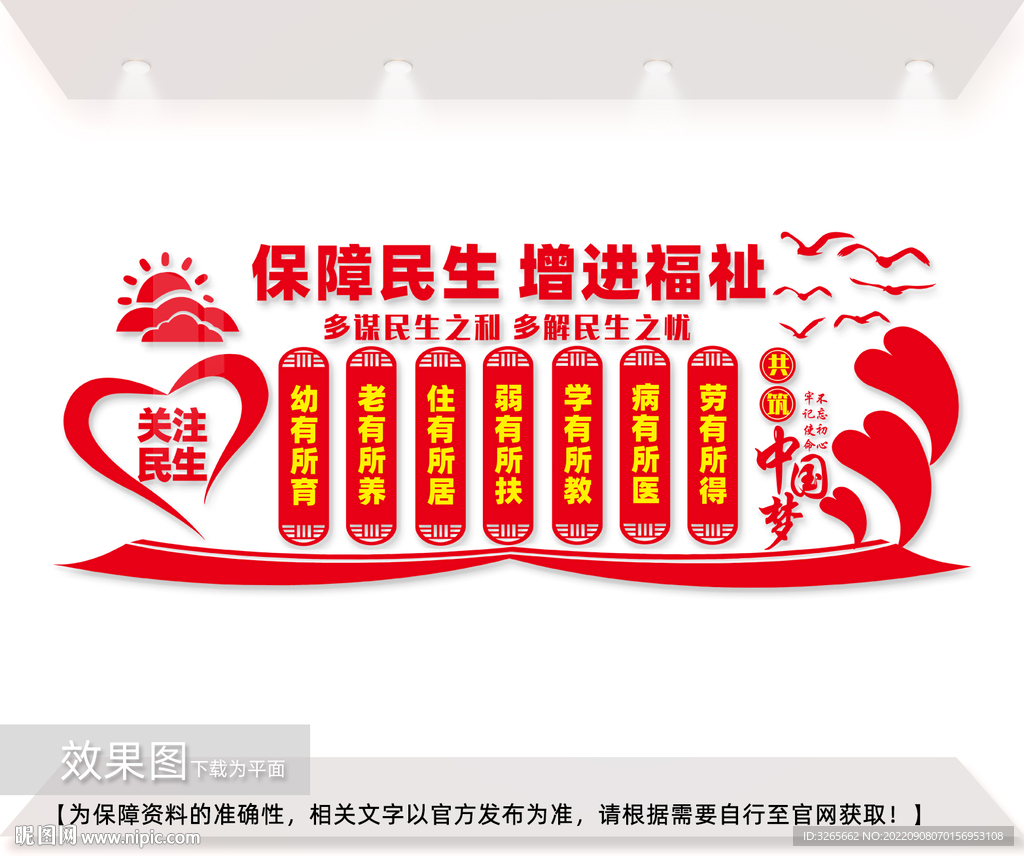 保障民生文化墙