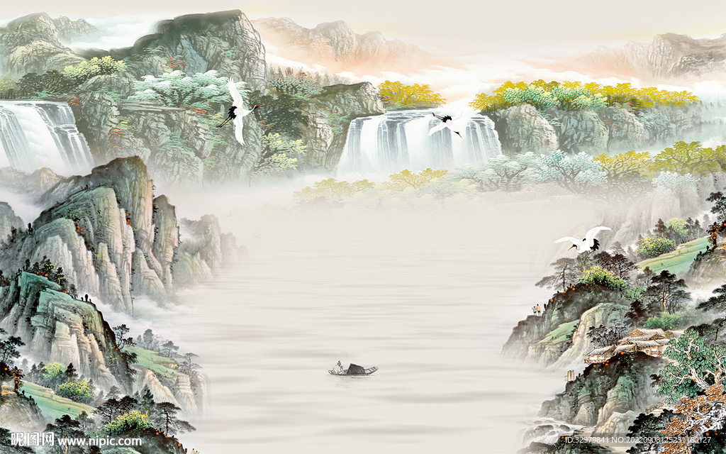 爆款新上架山水画 TIf分层