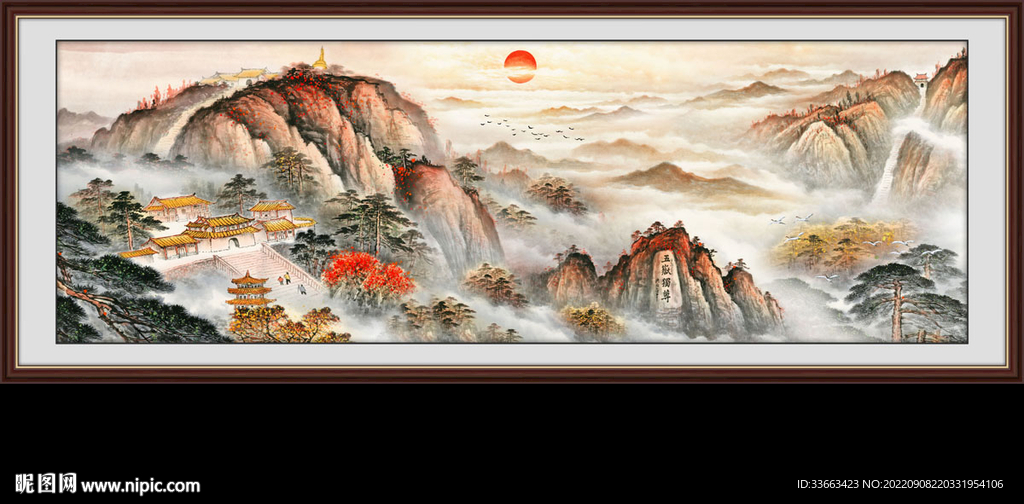 泰山风景画