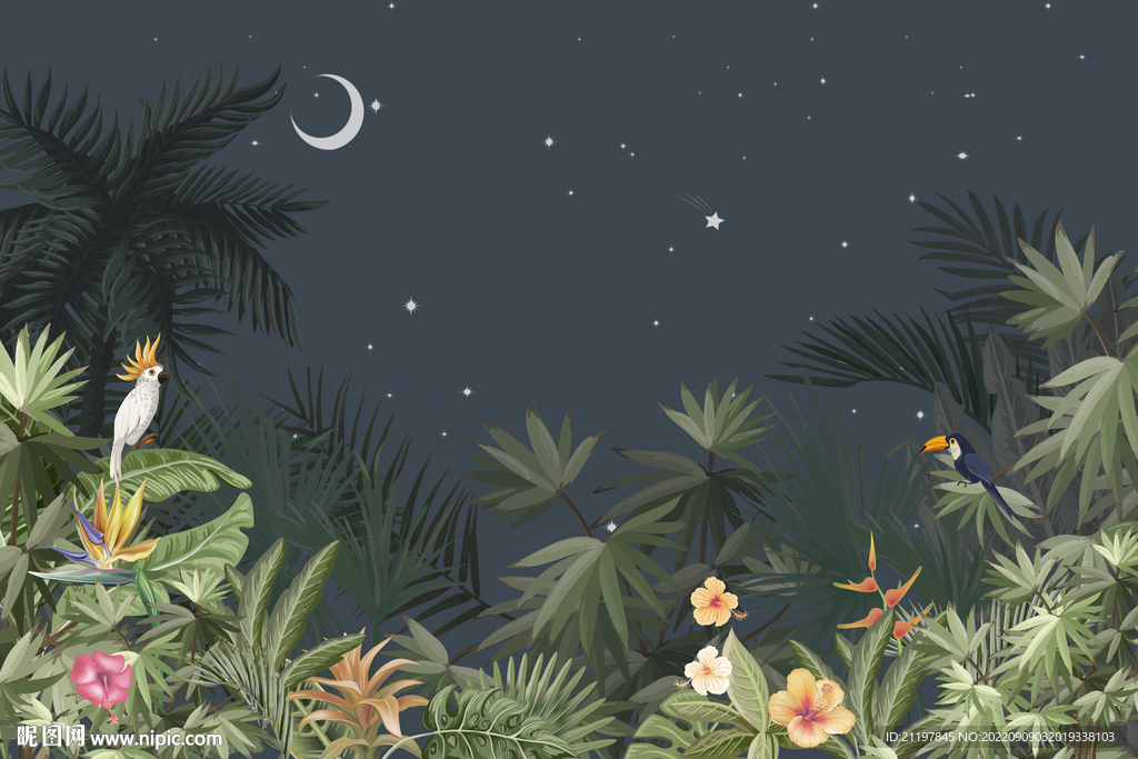 星空风景装饰画 
