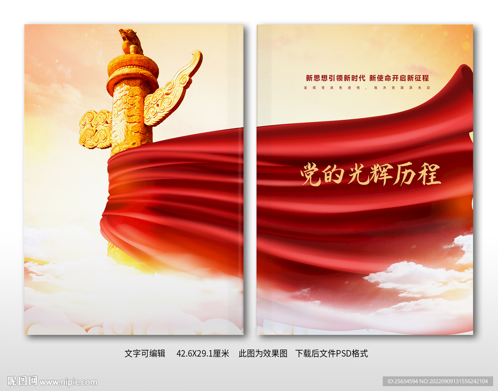 党的辉煌历程画册封面