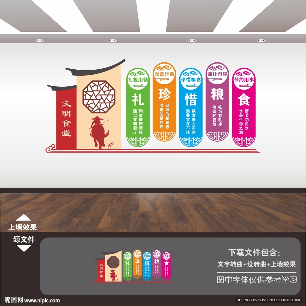 食堂文化展板