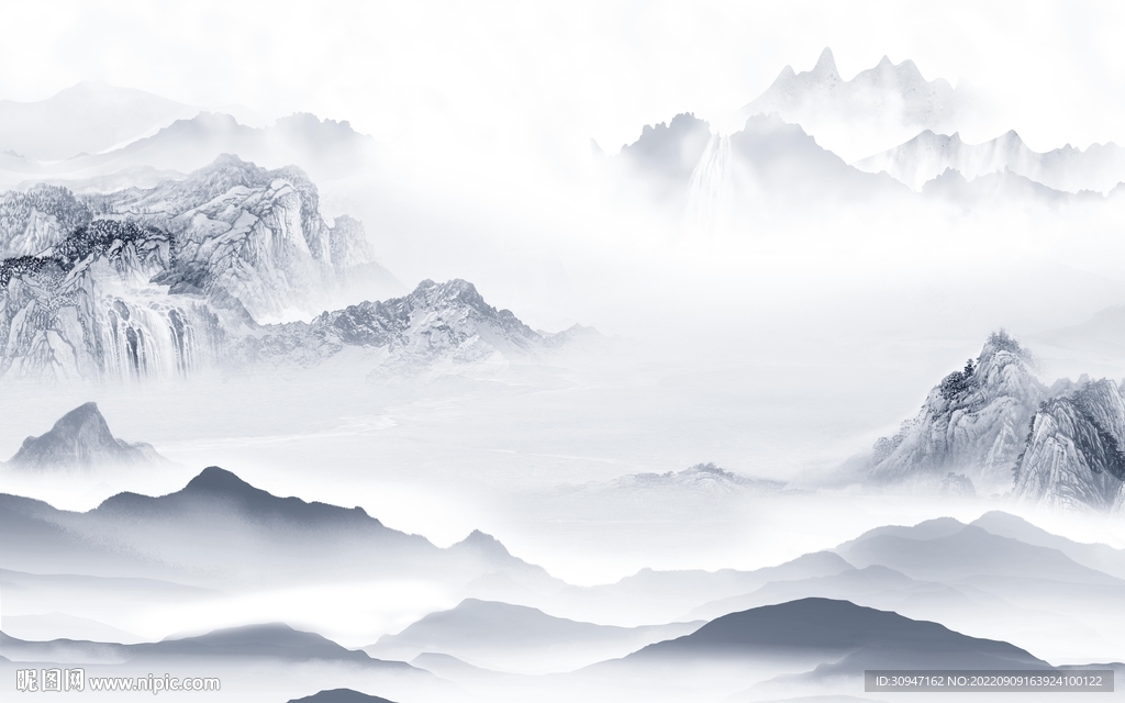 最新沙发山水新画 tIf分层