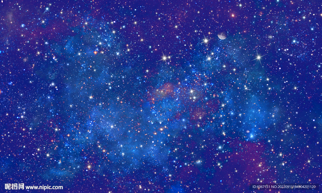 蓝色星空背景