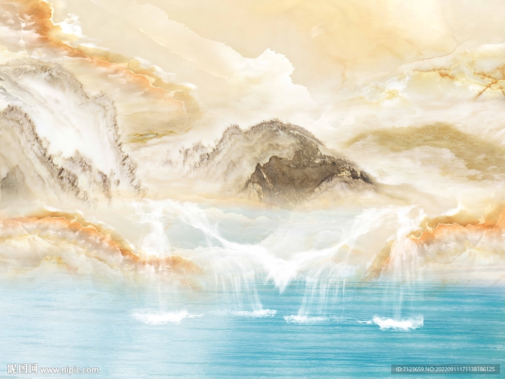 高清 山水 大理石 石材 石纹