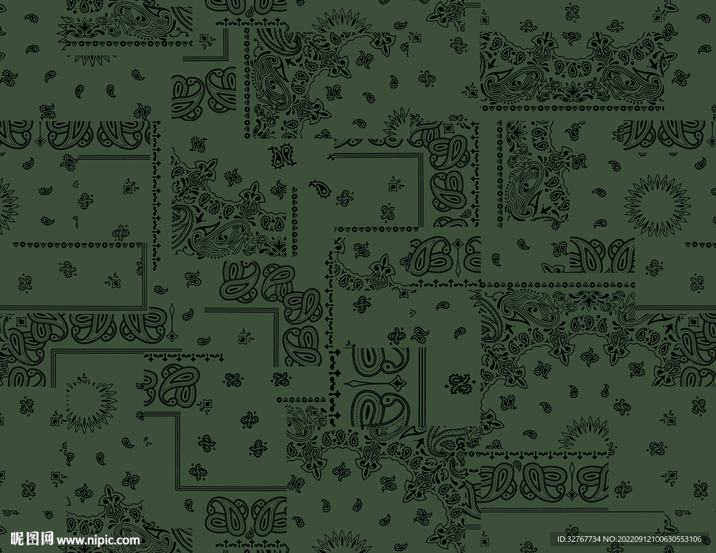 琵琶花 腰果 佩斯利