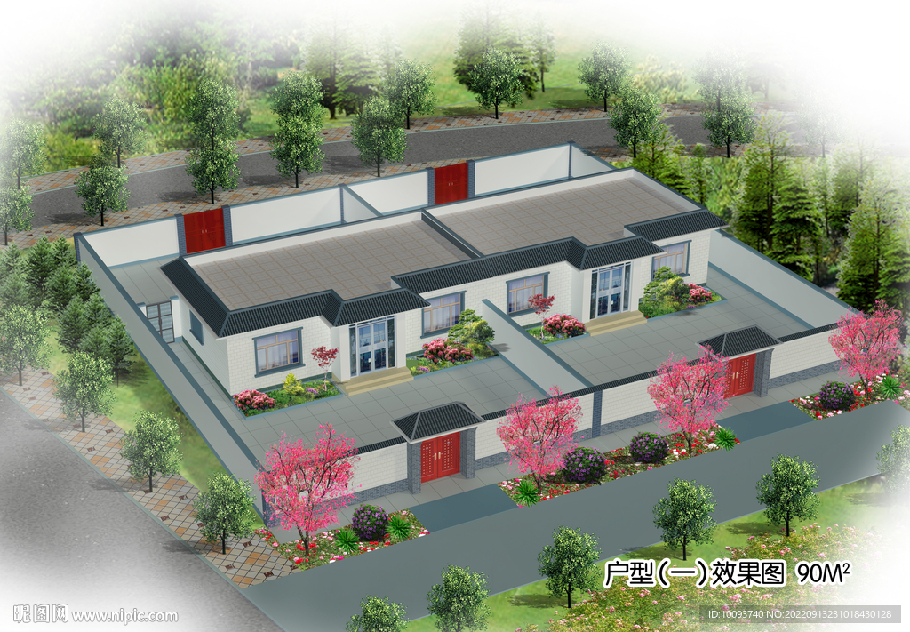 新农村改建效果图