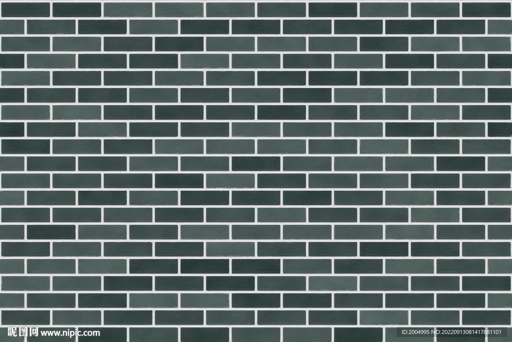 青色砖墙纹理