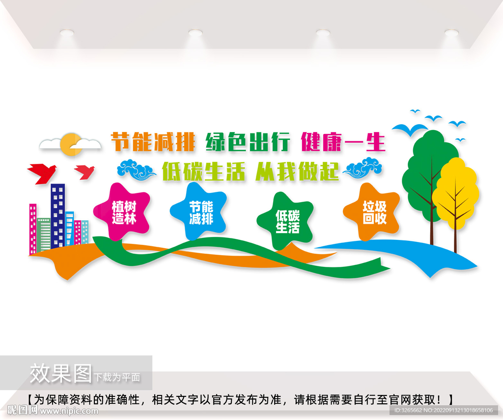 绿色出行文化墙