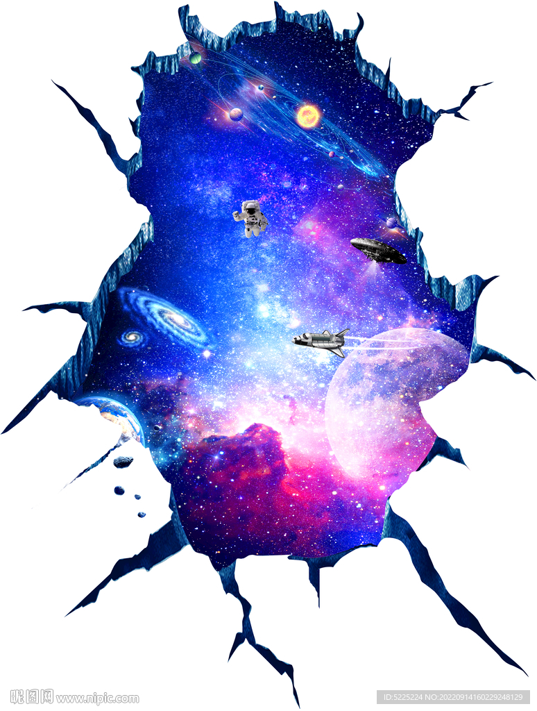 3D宇宙星空立体画
