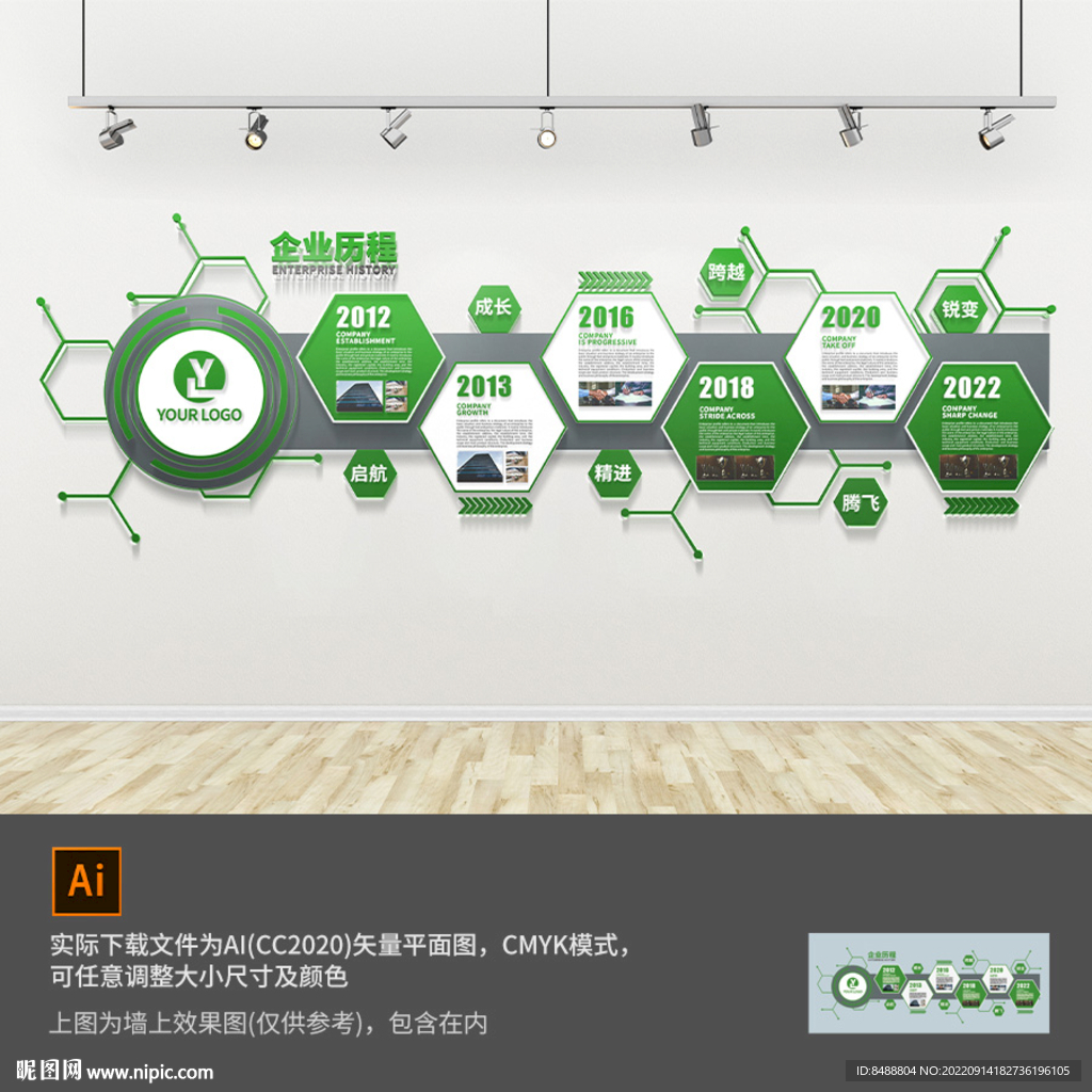 企业历程形象墙文化墙