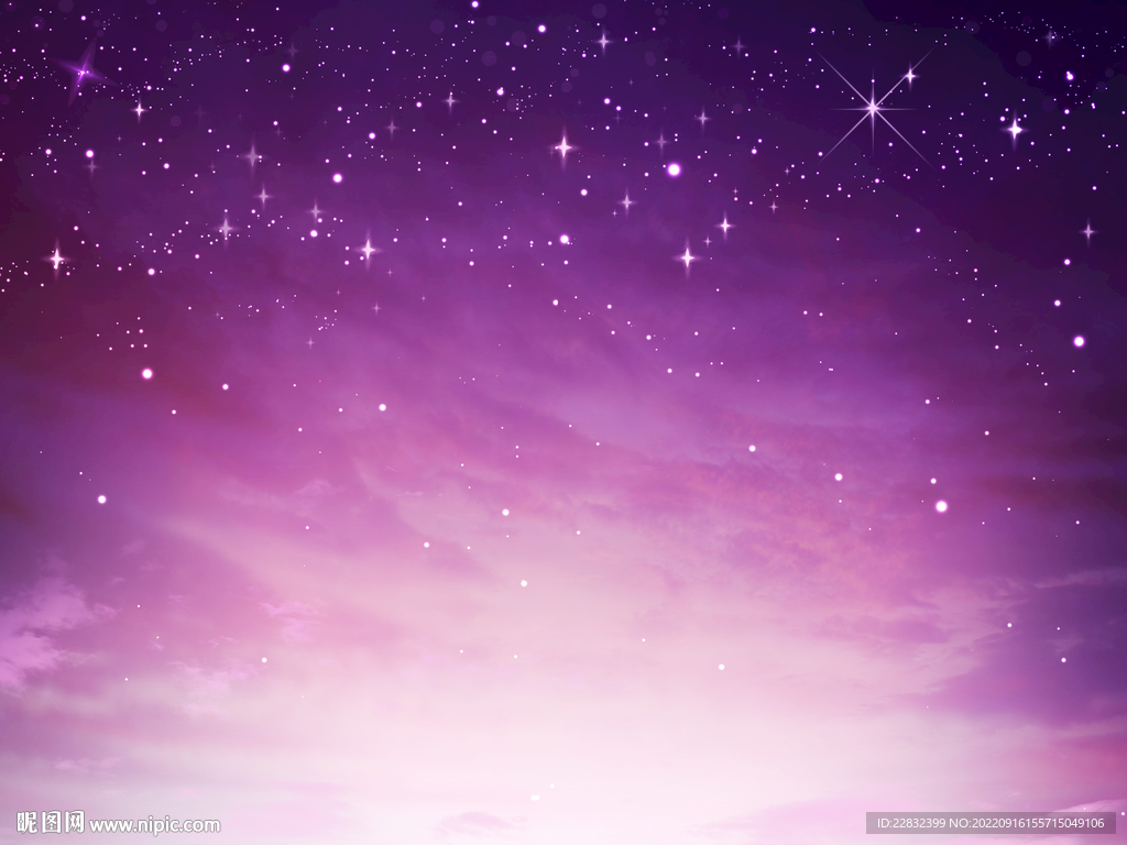 梦幻紫色星空