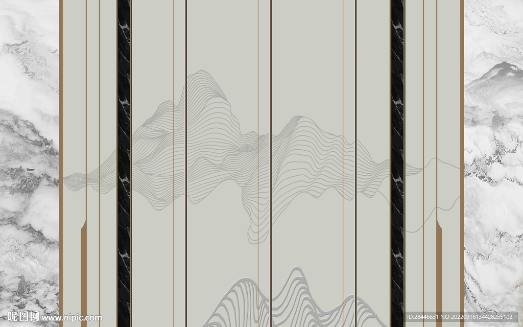 新中式 组合背景墙
