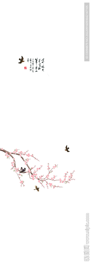 高清分层透明底平开门打印图