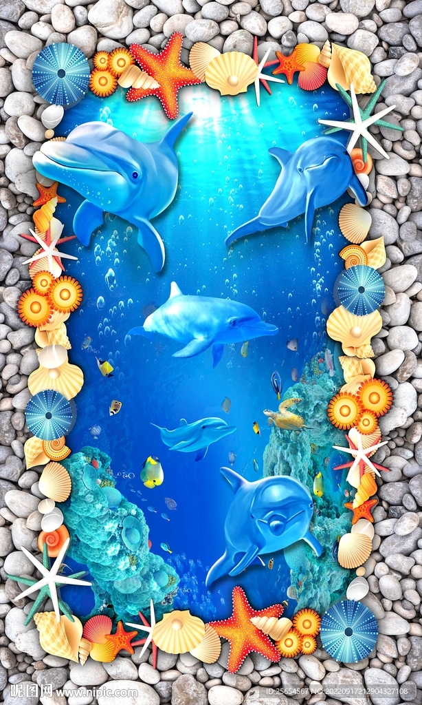 海底珊瑚地画