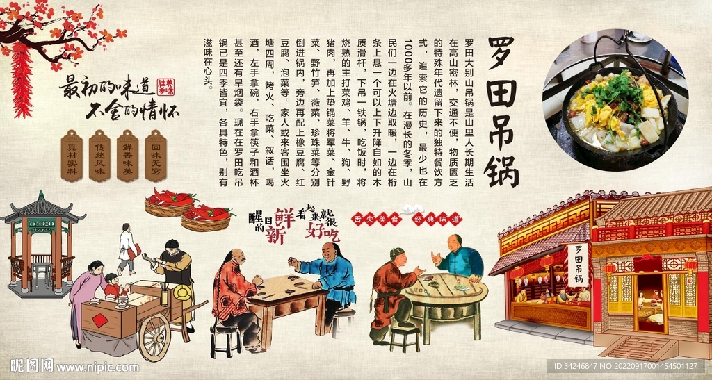 吊锅背景