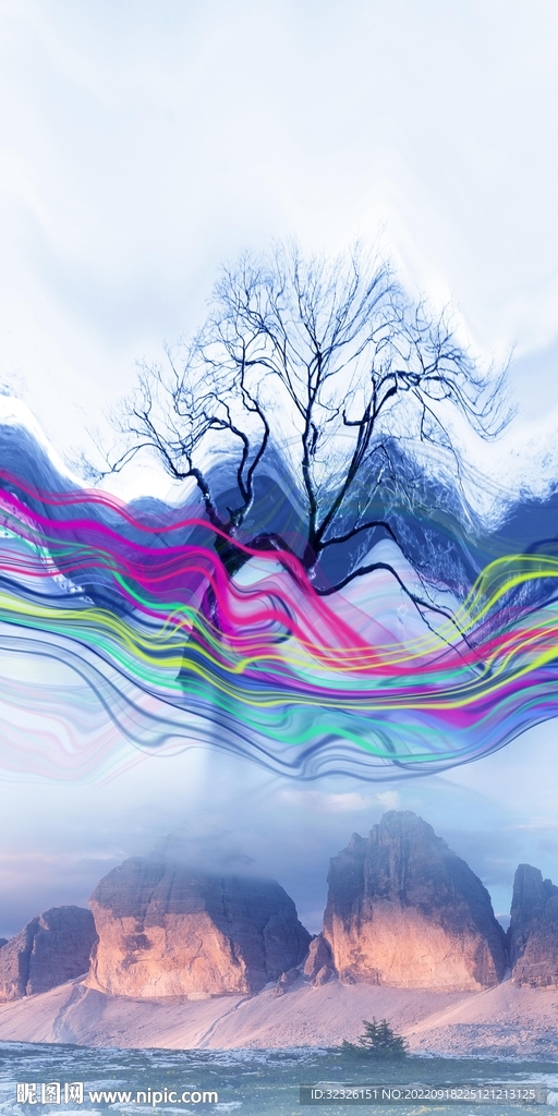 别墅简约意境玄关 tiF分层