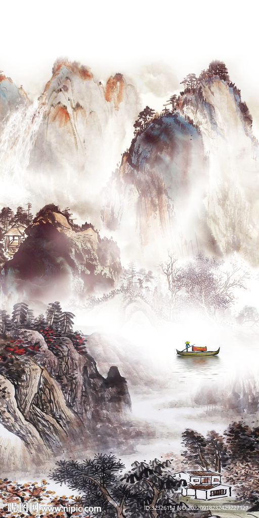 新上架简约中式玄关 tif分层