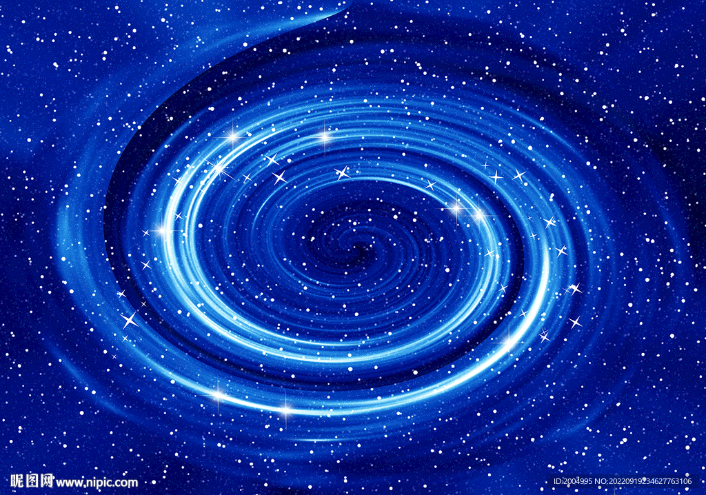 蓝旋涡星空