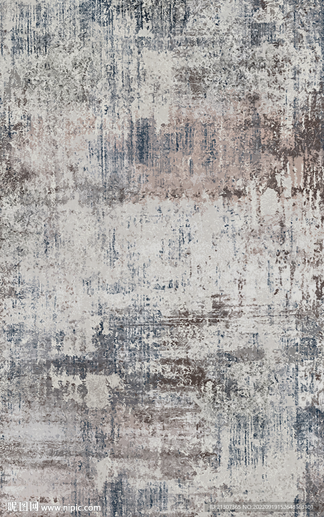 灰色现代北欧抽象地毯