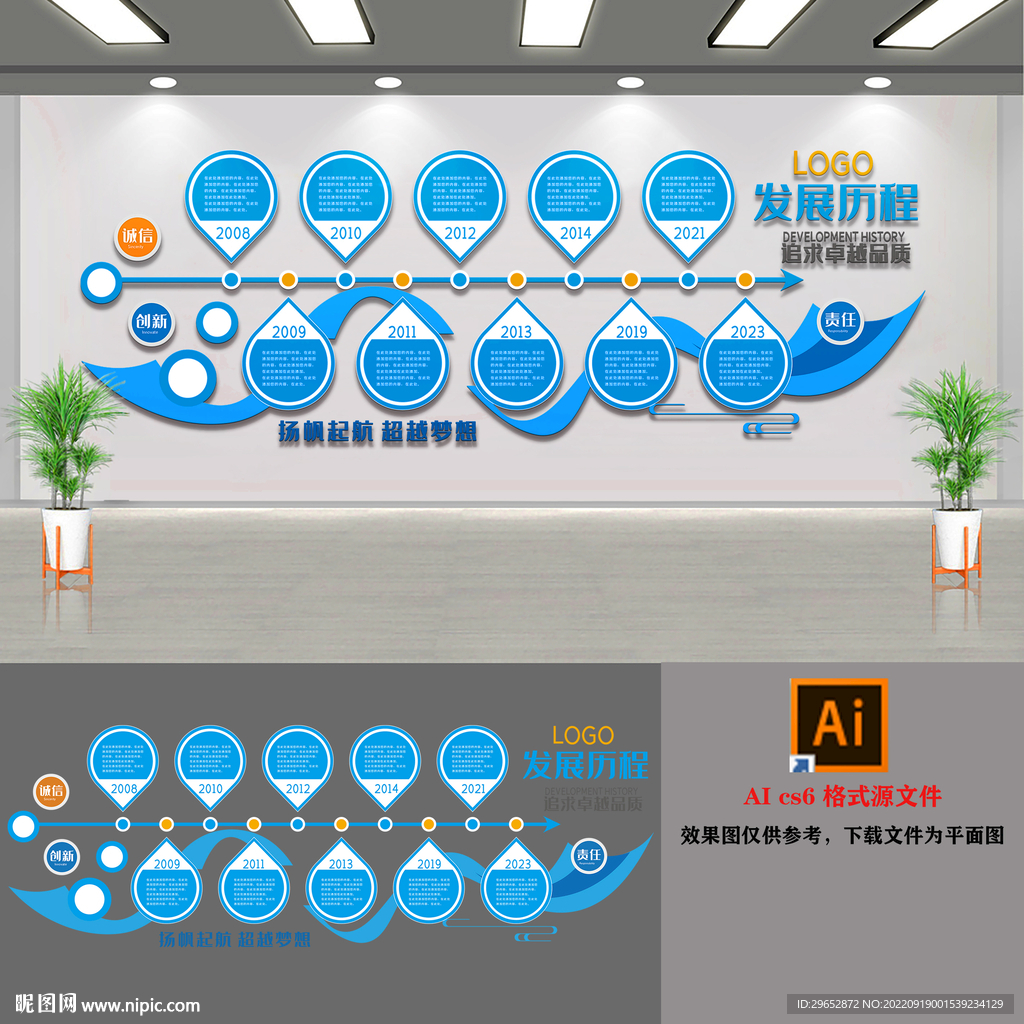 企业发展历程文化墙