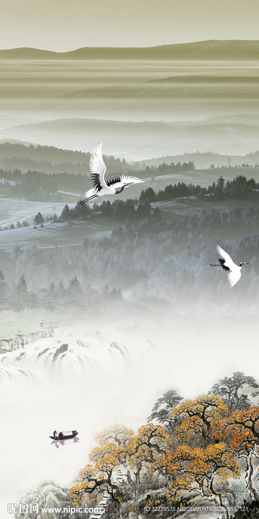  最新山水意境玄关 Tif分