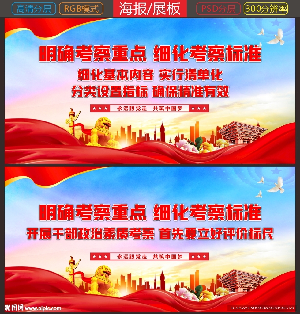 干部政治素质展板