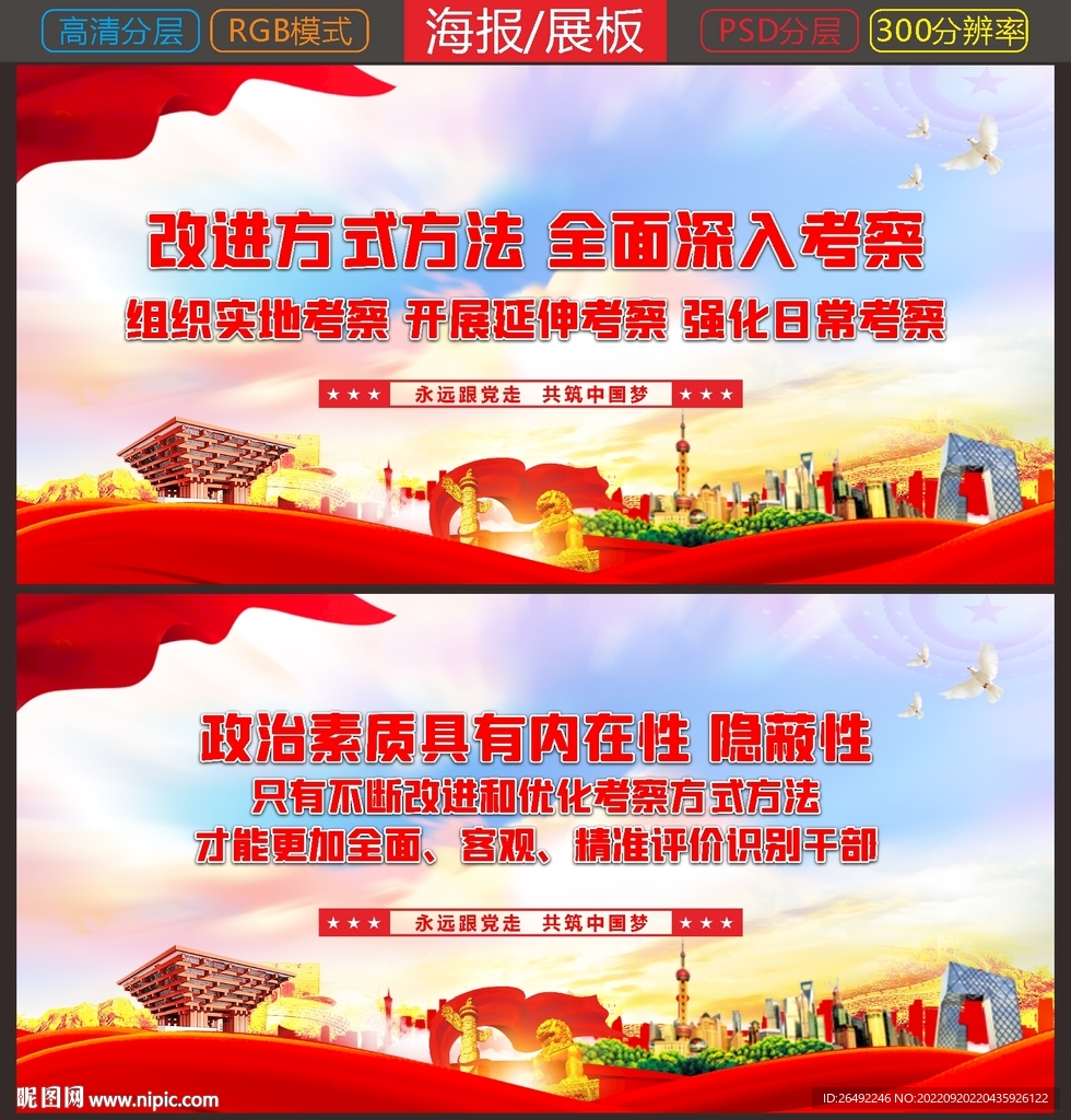 干部政治素质展板