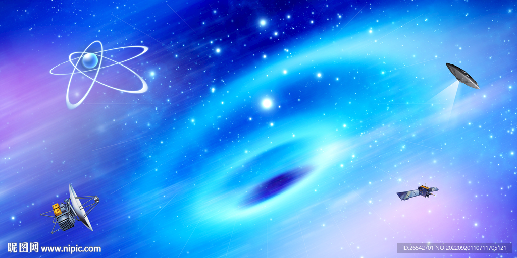 蓝色星空旋涡