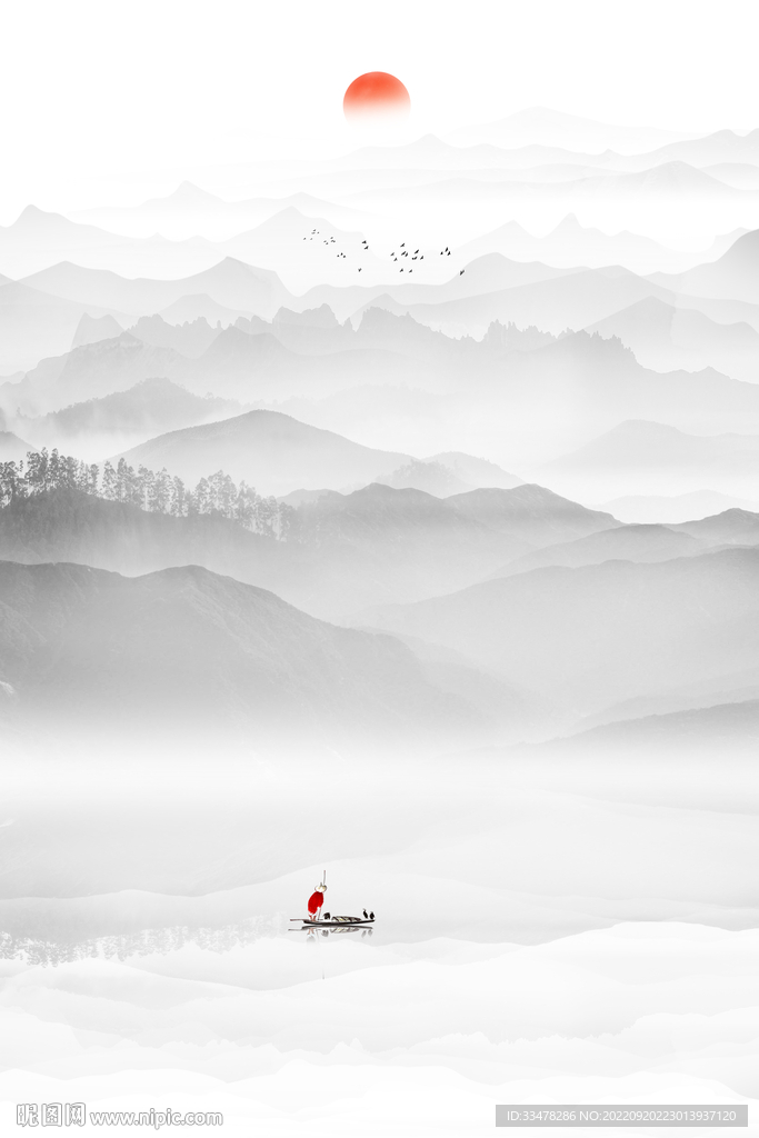 意境山水画