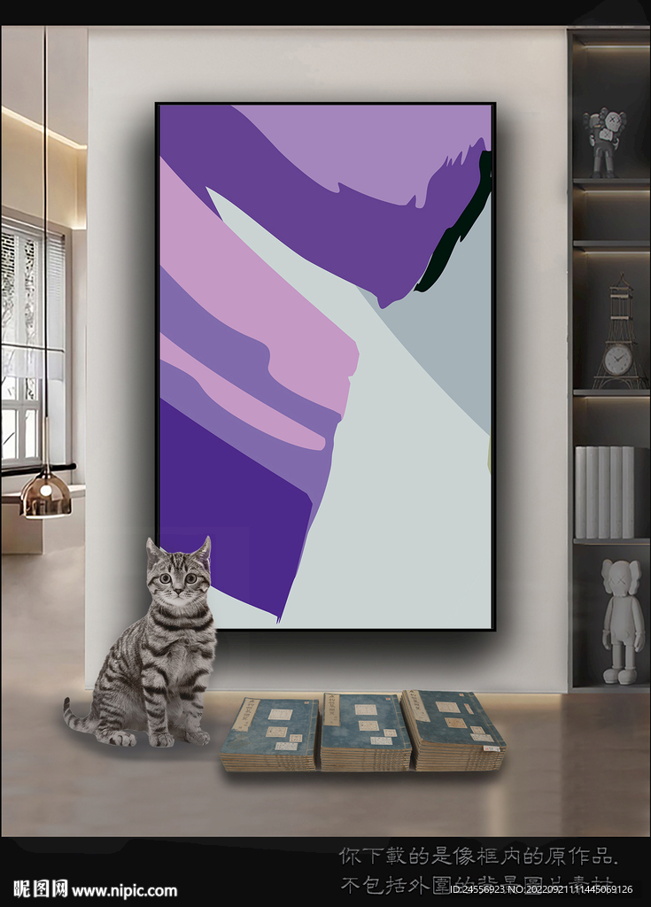 古典抽象色块装饰画