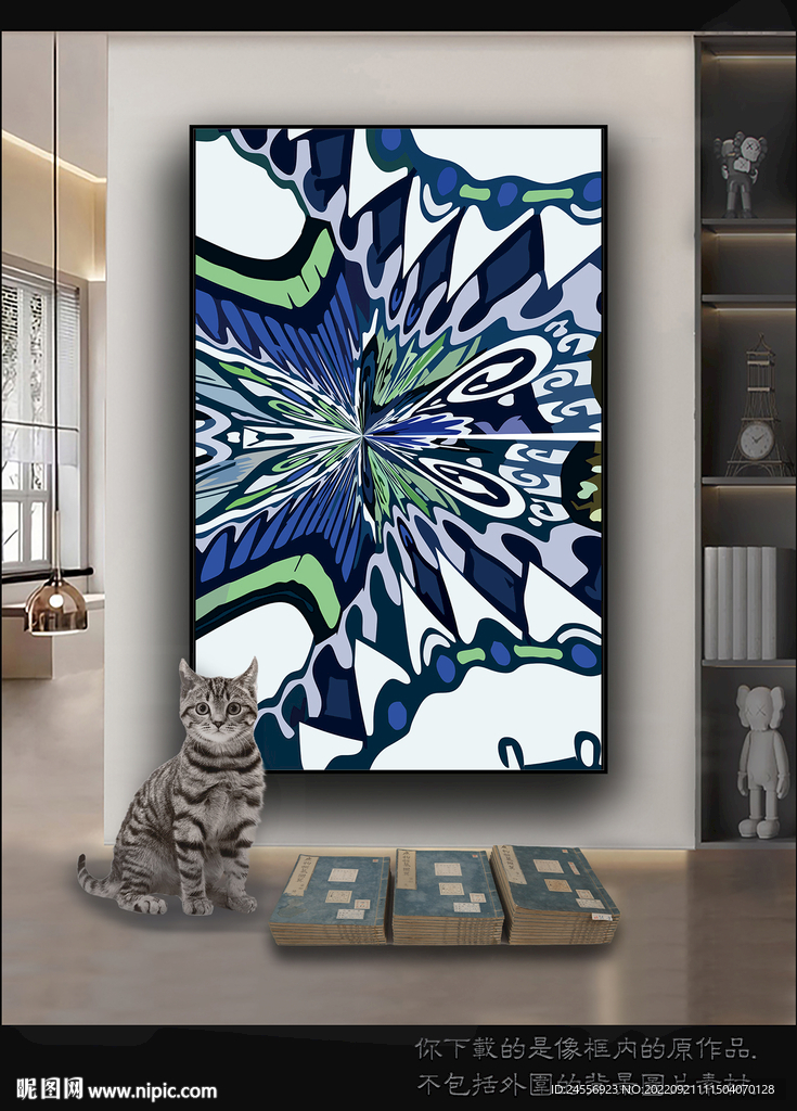 古典抽象色块装饰画