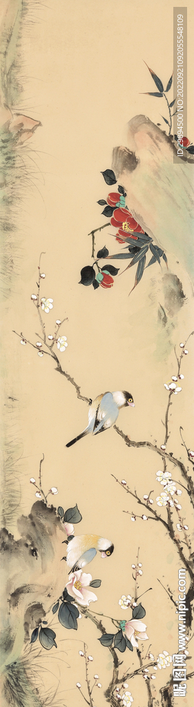 古典花鸟水墨中式装饰画