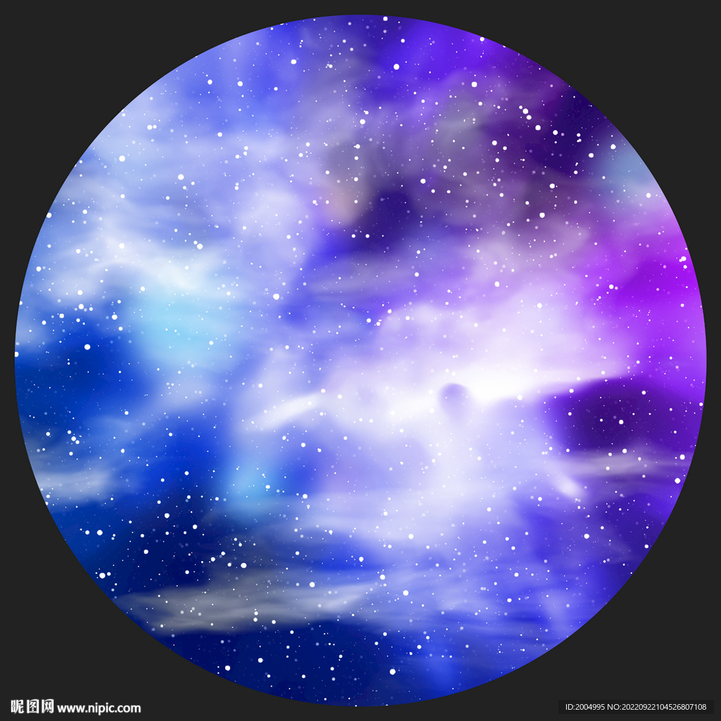圆形星空图案