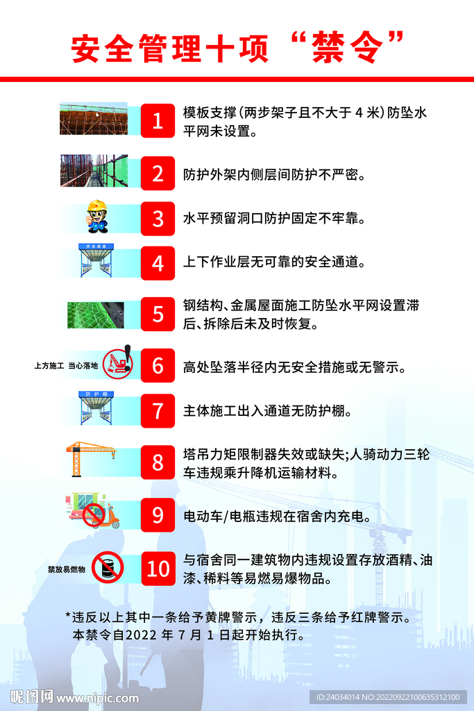 安全管理十项禁令