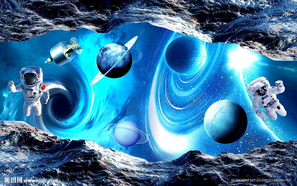 宇宙3D星空背景墙