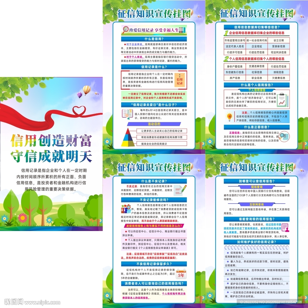 征信知识挂图