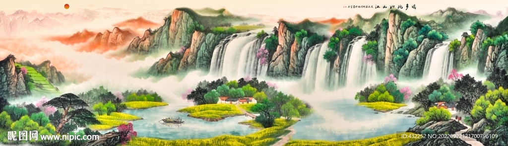 旭日东升设计图__传统文化_文化艺术_设计图库_昵图网