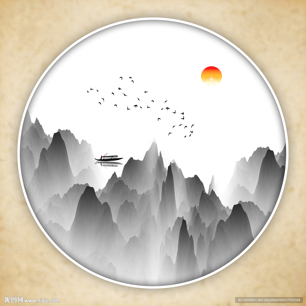 水墨画软膜天花