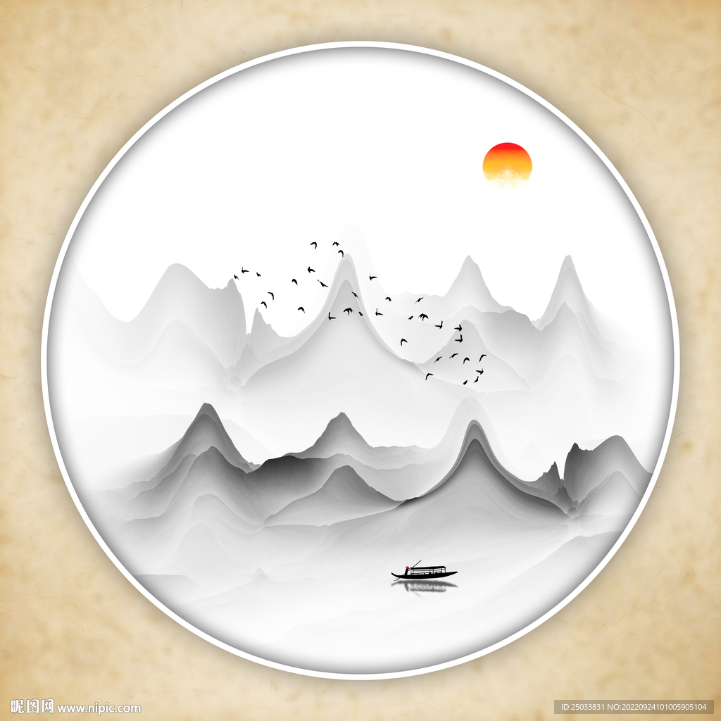 水墨画软膜天花